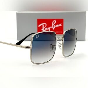 Ray-Ban Square Sunglasses Frame Light Blue Lens RB1971 9149/3F 54-19-145 3N